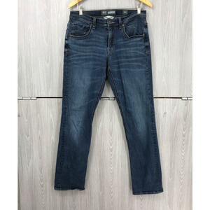 BKE Buckle Nolan Straight Leg Jeans Men’s 32L Medium Wash Stretch Denim‎ Cowboy